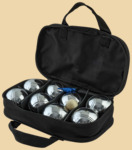 Петанк (бочче) в нейлоновой сумке на 8 шаров (цвет серебро)