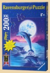 Пазл Дельфины в лунном свете XXL (200 элементов)