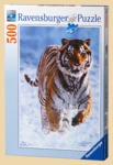 Пазл Тигр на снегу (500 элементов)
