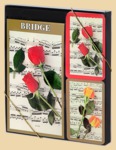 Подарочный набор двухколодный Музыка и розы (для бриджа)